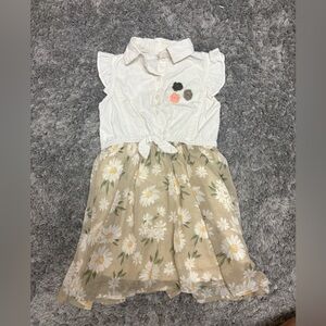 Floral Dress with Ruffled Sleeves